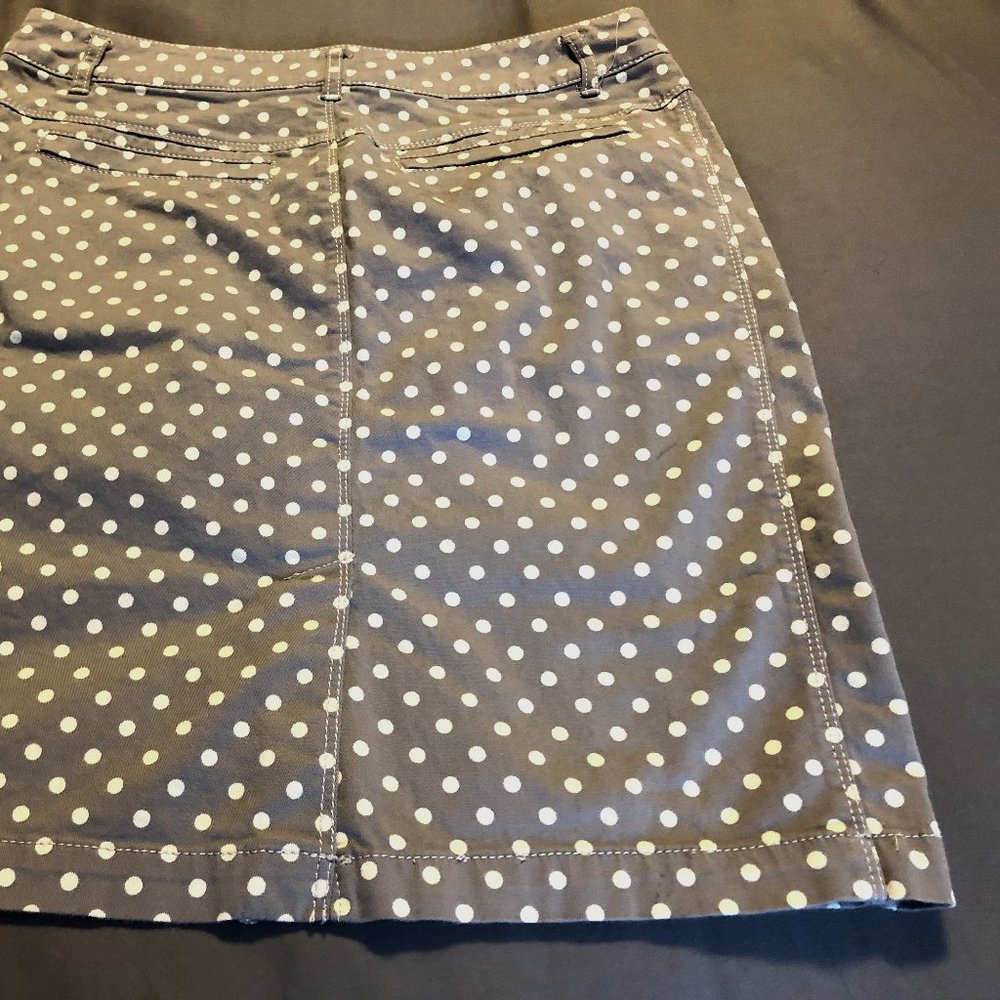 Apanage Polka Dots Denim Skirt: Size 8